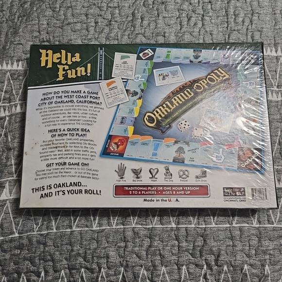 Oakland-Opoly Oakland‎ California City Monopoly Board Game NIB NEW & SEALED - Picture 5 of 8
